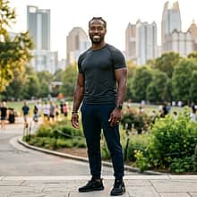 Black Man before photo