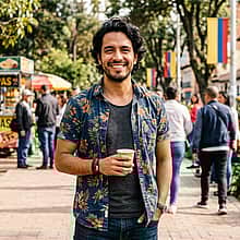 Latino Man before photo