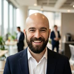 AI Headshots White Man with Beard after photo