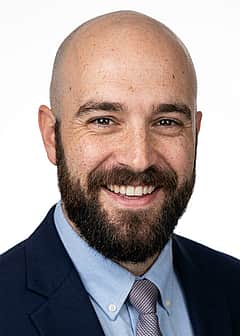 Navy blazer with light blue shirt outfit preview