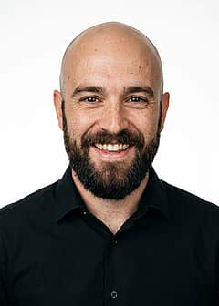 Black long-sleeve button-up outfit preview