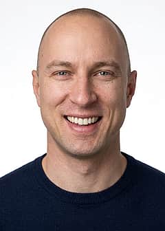 Navy blue crew-neck sweater outfit preview