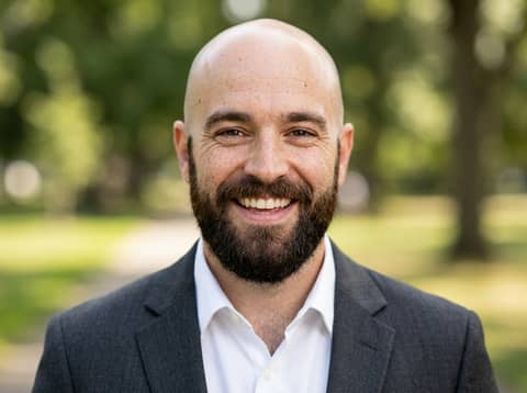 AI Headshots White Man with Beard AI LinkedIn headshot