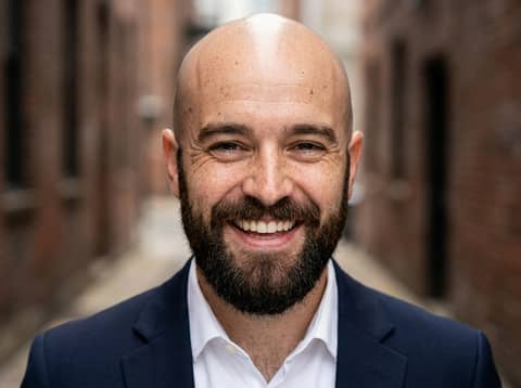 AI Headshots White Man with Beard AI LinkedIn headshot