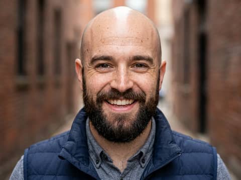 AI Headshots White Man with Beard AI LinkedIn headshot