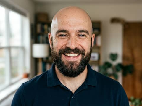 AI Headshots White Man with Beard AI LinkedIn headshot