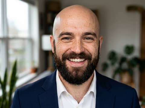 AI Headshots White Man with Beard AI LinkedIn headshot