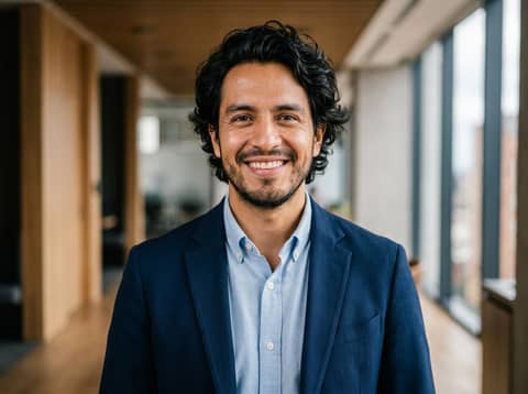 Latino Man (Public Model) AI LinkedIn headshot