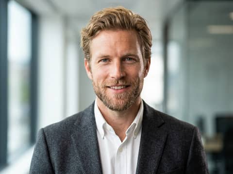 White Man (Public Model) AI LinkedIn headshot