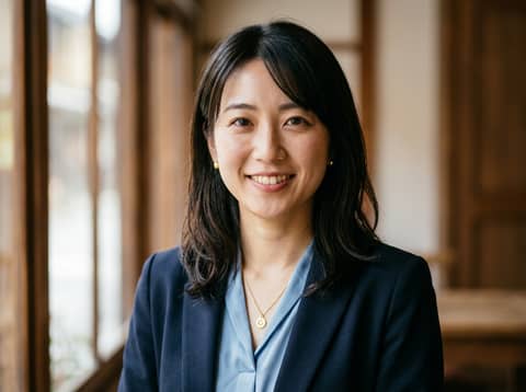 Asian Woman (Public Model) AI LinkedIn headshot