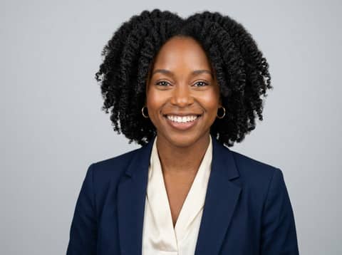 Black Woman (Public Model) AI LinkedIn headshot
