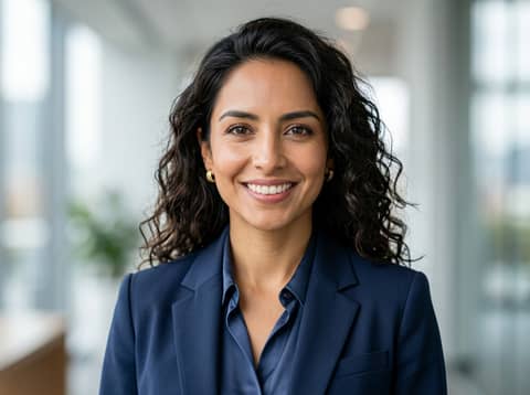 Latina Woman (Public Model) AI LinkedIn headshot