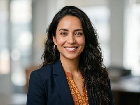 Latina Woman (Public Model) AI LinkedIn headshot