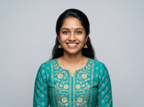 South Asian Woman (Public Model) AI LinkedIn headshot