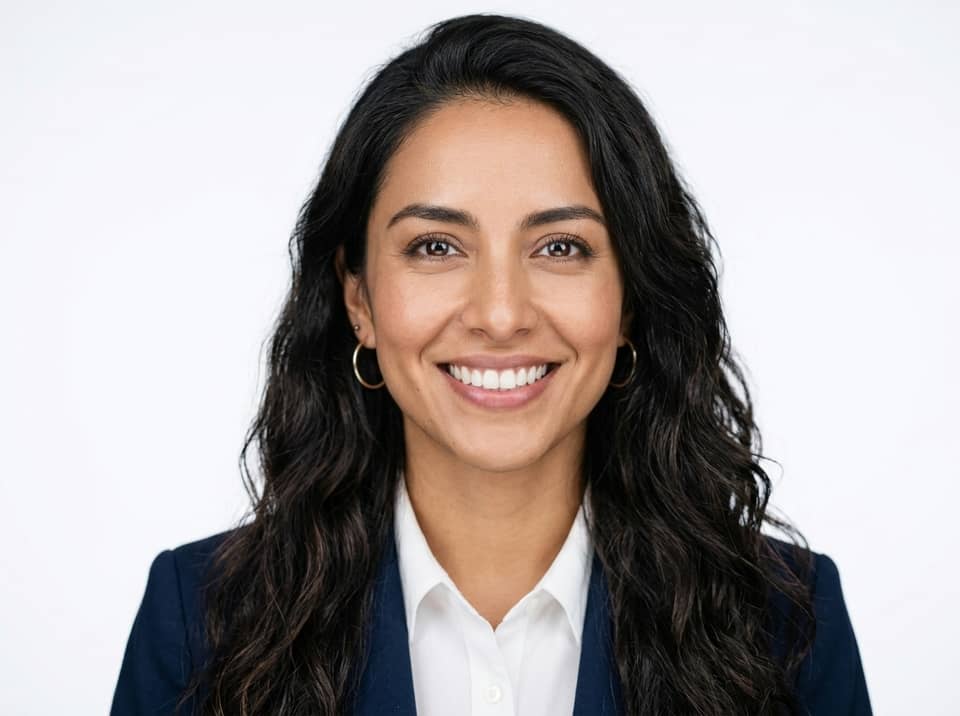 Latina Woman AI LinkedIn headshot