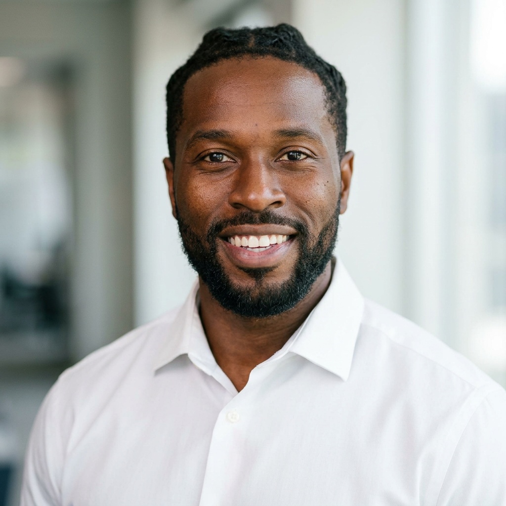 Modern Office · White Shirt headshot example