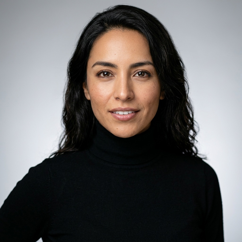 Light Grey · Black Turtleneck headshot example