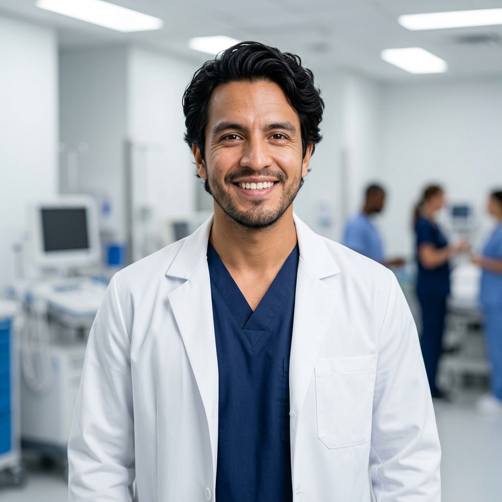 Surgical Studio · Surgical Scrubs headshot example