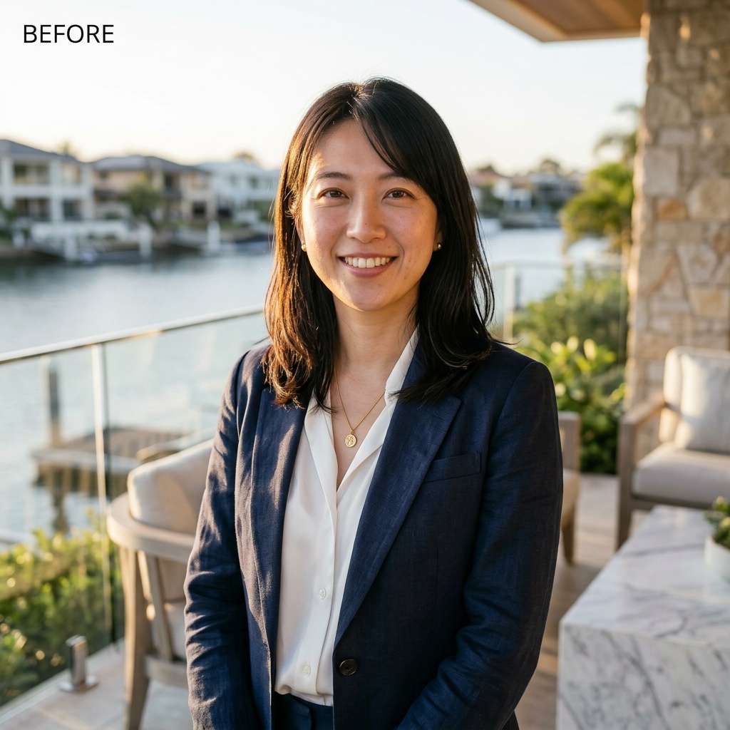 Terrace · Linen Shirt headshot example