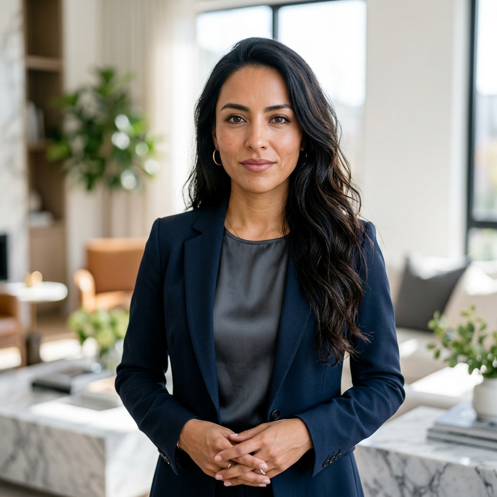 Living Room · Business Casual headshot example