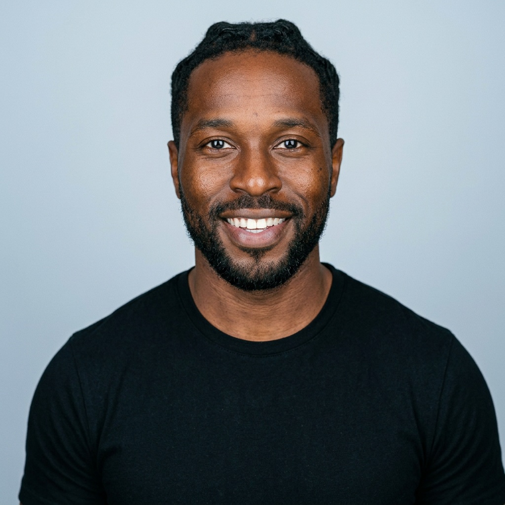 Cool-Grey Studio · Charcoal Tee headshot example