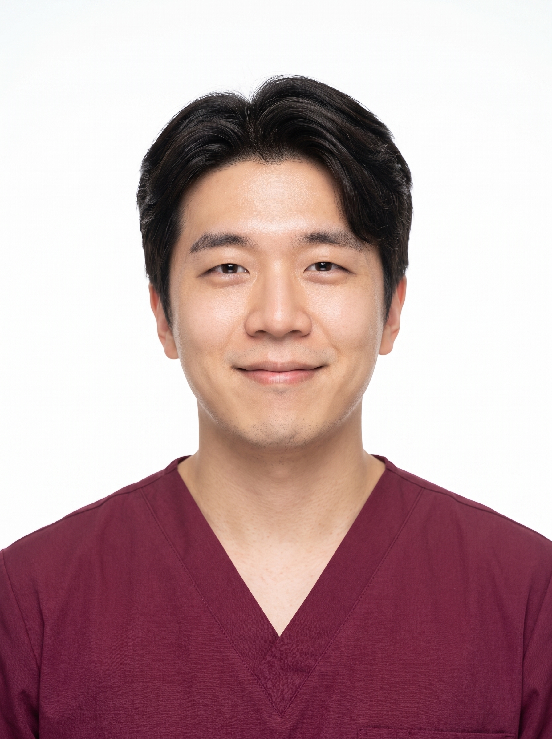 Beispiel für White Studio · Wine Scrubs-Headshot