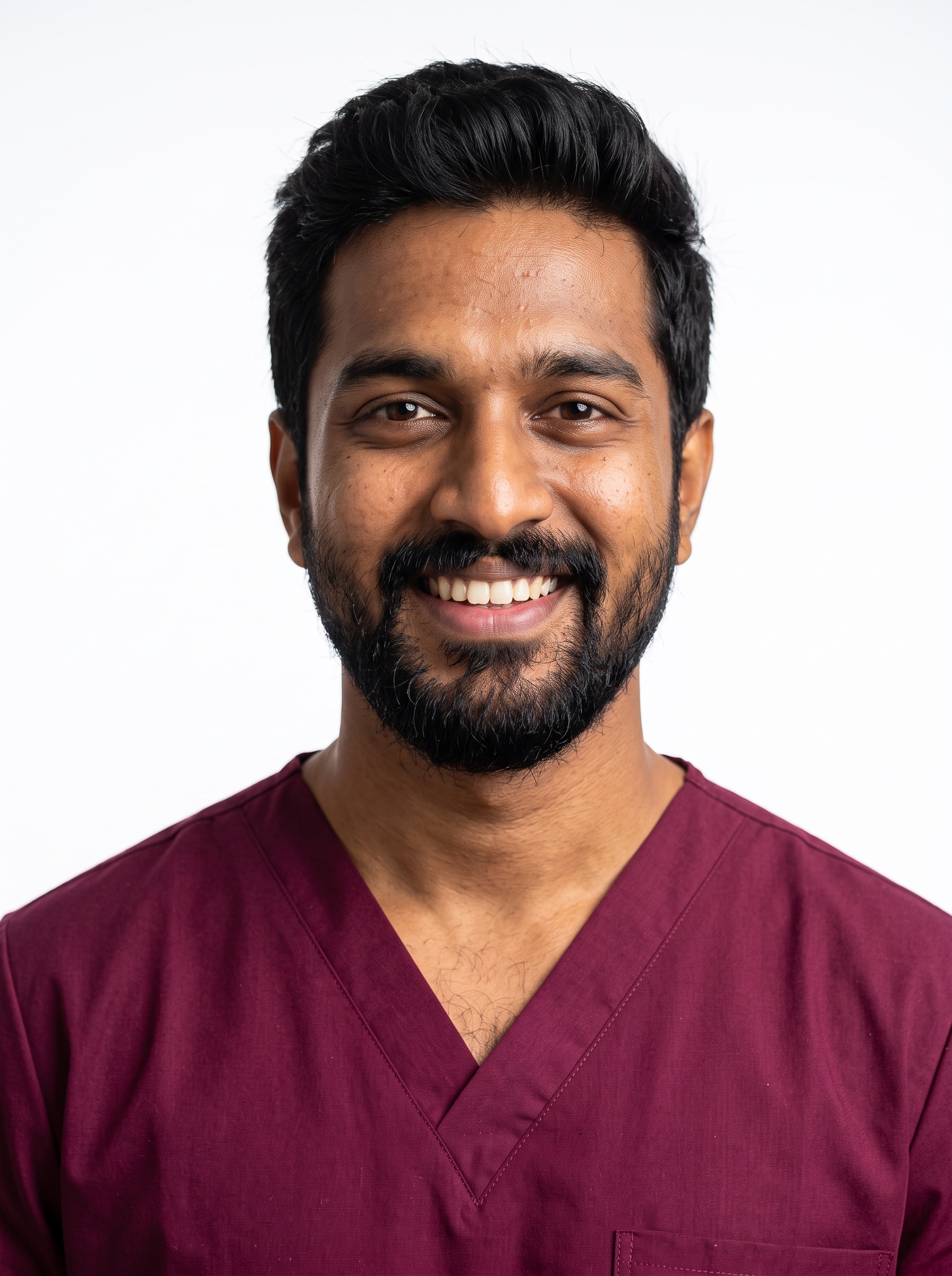Beispiel für White Studio · Wine Scrubs-Headshot