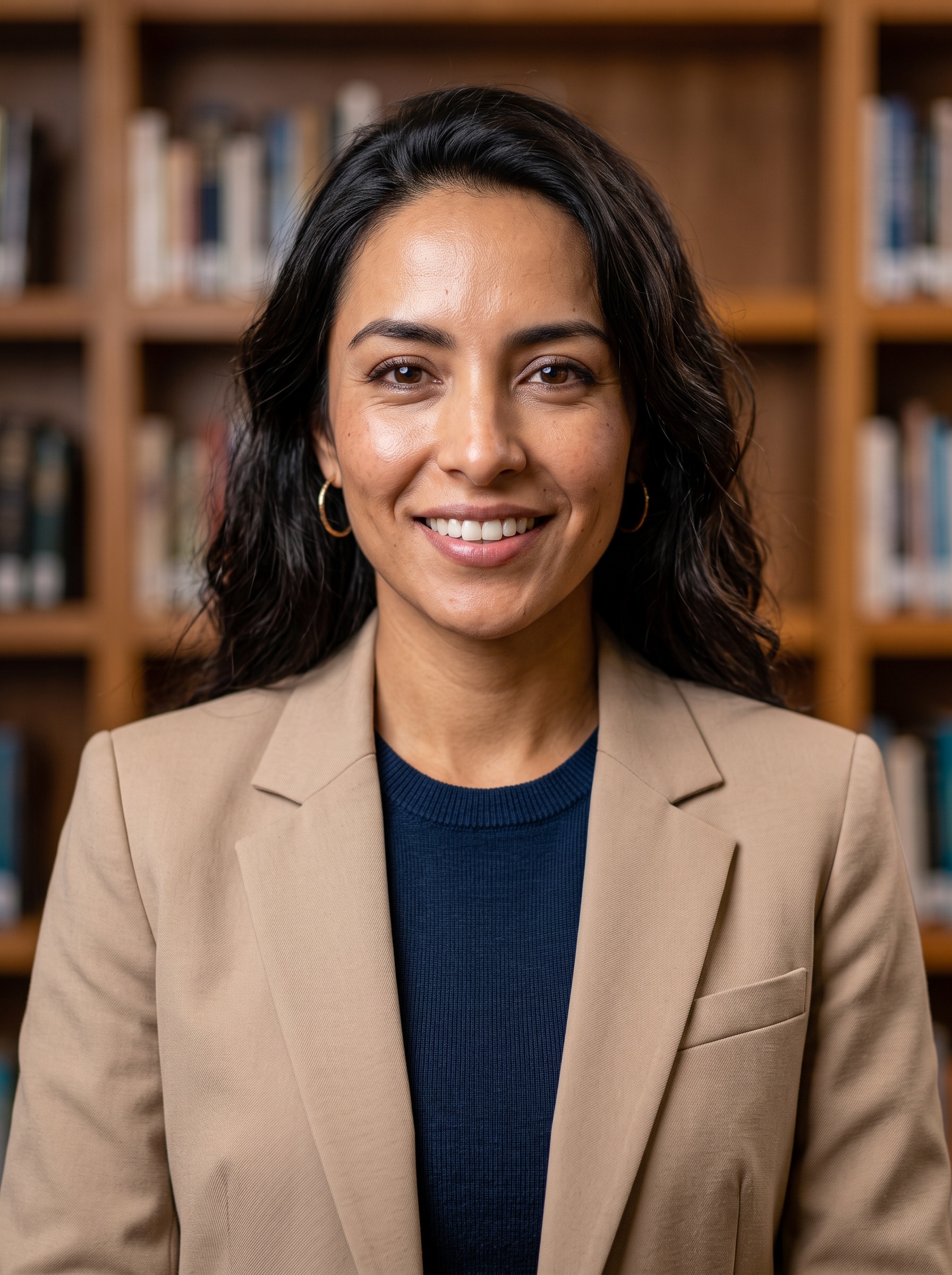 Library · Light Blazer headshot example