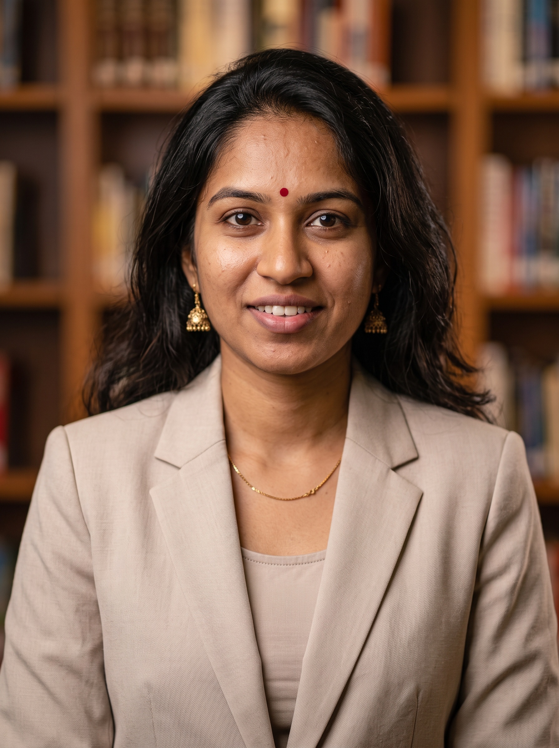 Library · Light Blazer headshot example