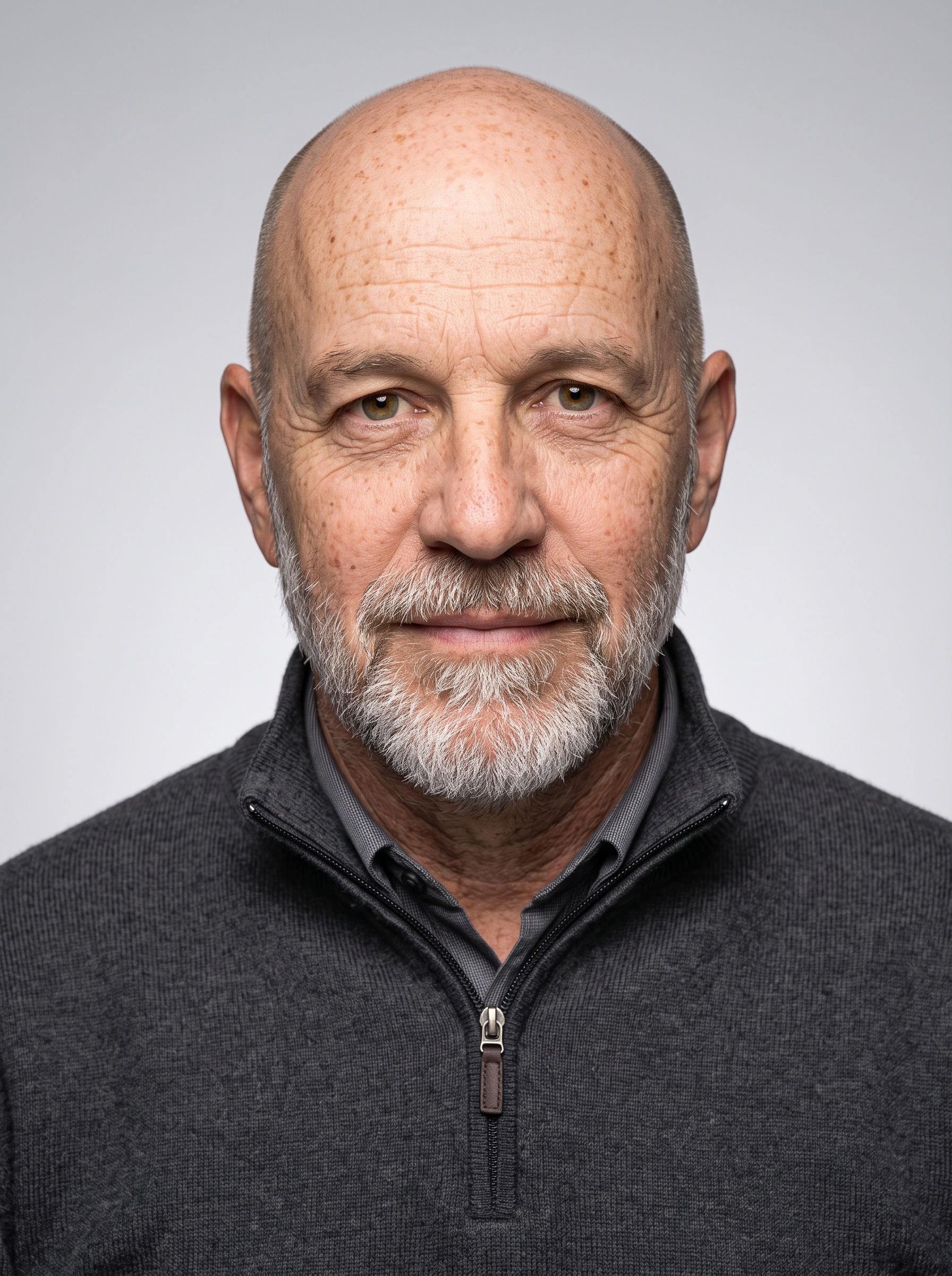 Beispiel für Light Grey · Quarter Zip-Headshot